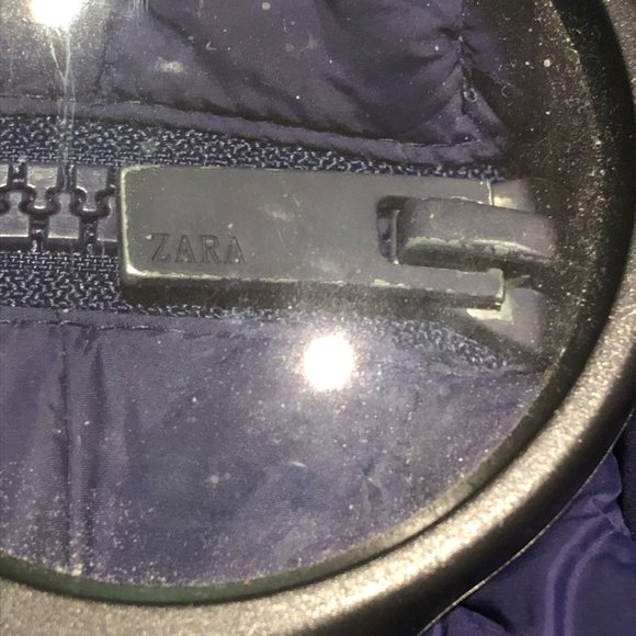 Zara Puffer Jacket Dark Blue No Tags Unisex Size 4T-5T - Picture 3 of 12